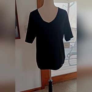 Ellen Tracy Black Short Sleeve Top NWT Size 1X
